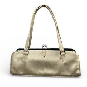 VTG Chinese Laundry Elegant Gold Shoulder Baguette